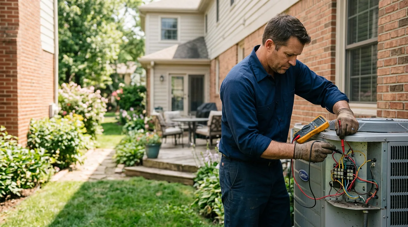 HVAC technician working near Saint Charles, MI